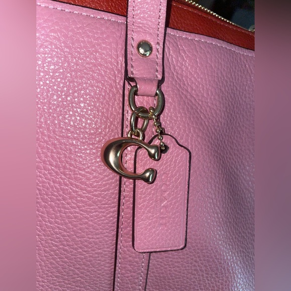 EUC Coach May Tote Pink Pebbled Leather - Picture 6 of 8